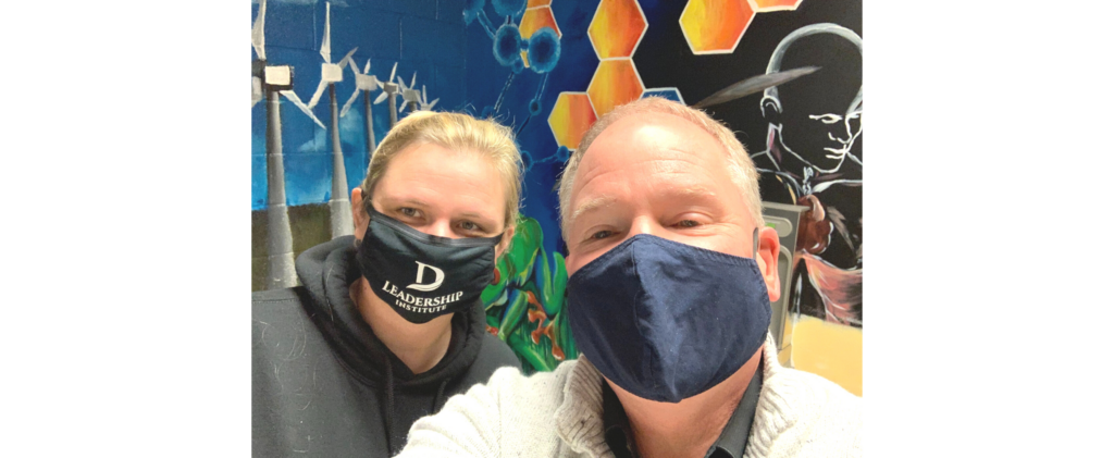 Selfie of Dr. Gott and Dr. Ott while wearing masks.
